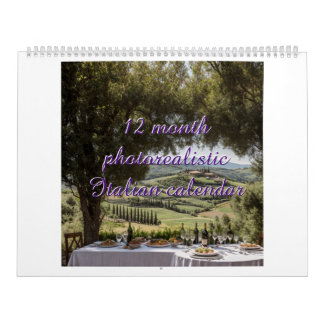 Italian Photorealistic Calendar 