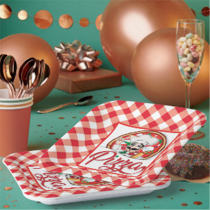 Italian Pizza  Paper Plate