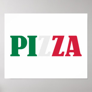 Italian pizza poster