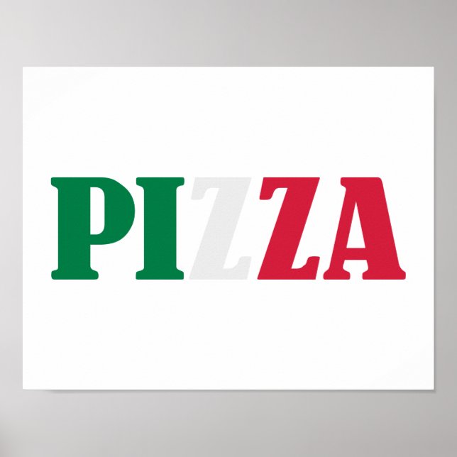 Italian pizza poster (Front)