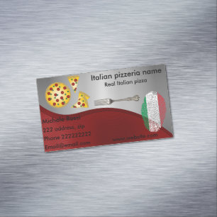 Italian pizzeria 	Magnetic business card