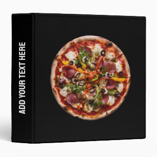 Italian Pizzeria Pizza Add Your Text Custom        Binder
