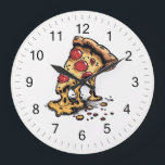 Italian Pizzeria Pizza Kitchen or Restaurant Round Large Clock<br><div class="desc">Bring the warm,  inviting atmosphere of an authentic Italian kitchen into your space with this Italian Pizzeria Pizza Kitchen or Restaurant Round Large Clock. Inspired by classic Italian pizzerias,  this stylish wall clock adds a delicious touch of culinary charm to any kitchen,  dining area,  café,  or restaurant.</div>