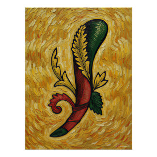 Italian Playing Cards - Ace of Clubs, Scopa Poster