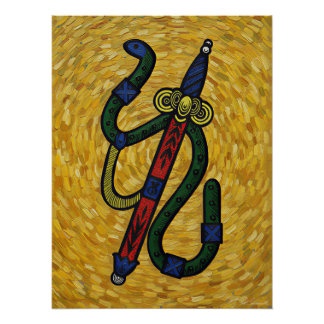 Italian Playing Cards - Ace of Spades  Poster