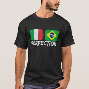Italian Plus Brazilian Perfection Heritage Flag T-Shirt