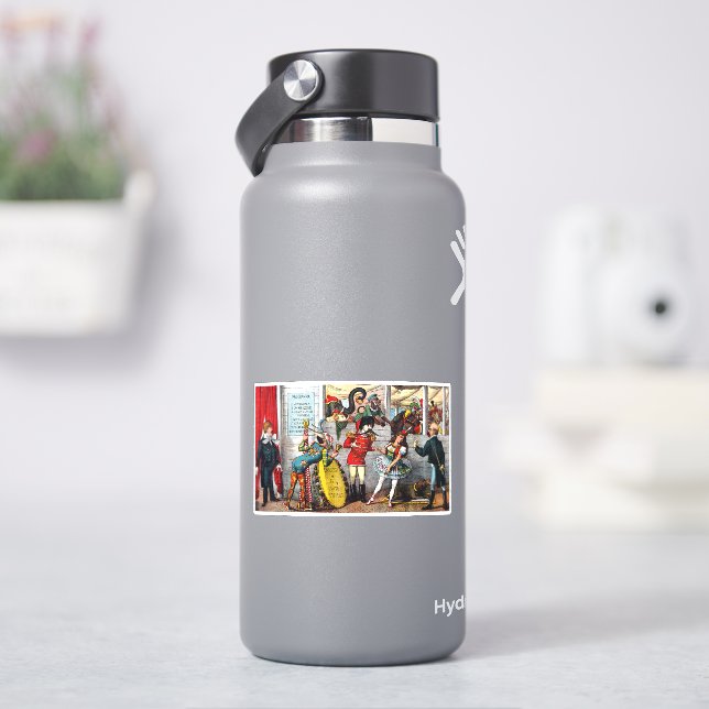 Italian Political Cartoon Of Circus Performers (HydroFlask)
