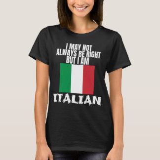 Italian Pride Italia Proud To Be Italian Heritage  T-Shirt