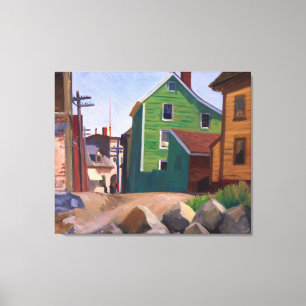 Italian Quarter, Gloucester   Edward Hopper   Canvas Print