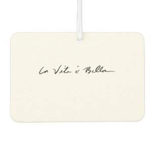 italian quote la vita é bella Stone coaster Air Freshener