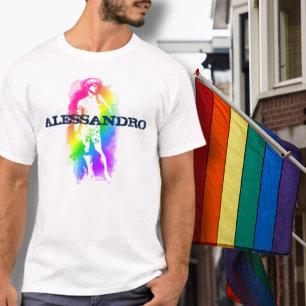Italian Rainbow Pride Personalized T-Shirt