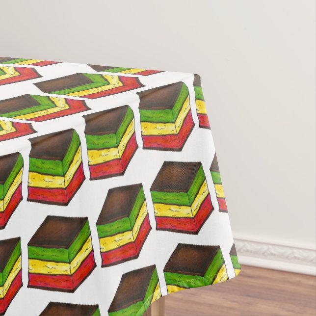 Italian Rainbow Seven 7 Layer Cookie Bakery Pastry Tablecloth (In Situ)