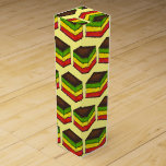 Italian Rainbow Seven Layer Christmas Cookies Wine Box<br><div class="desc">Design features an original marker illustration of delicious Italian rainbow (seven layer, tricolor) cookies, a popular treat in Italian restaurants, bakeries, and pasticcerias with layers designed to resemble the colours of the Italian flag. Perfect for Christmas parties, cookie swaps, and celebrations, or for your favourite baker, pastry chef, or Italian...</div>