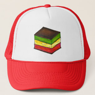 Italian Rainbow Seven Layer Cookie Christmas Hat