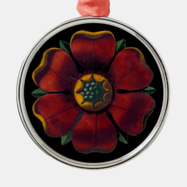 Italian Renaissance Architectural Rosette No. 1 Metal Ornament (Front)