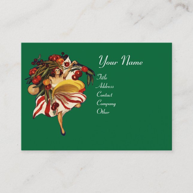 ITALIAN RESTAURANT, KITCHEN AND TOMATOES BUSINESS CARD (Front)