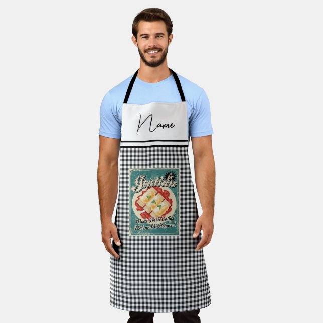 Italian Retro Apron (Worn)