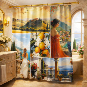 Italian Riviera Amalfi Coast Collage