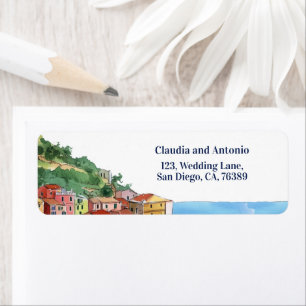 Italian Riviera Coastline Return Address