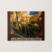 Italian Riviera Europe Italy Travel Poster