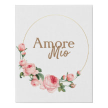Italian romantic word Amore Mio