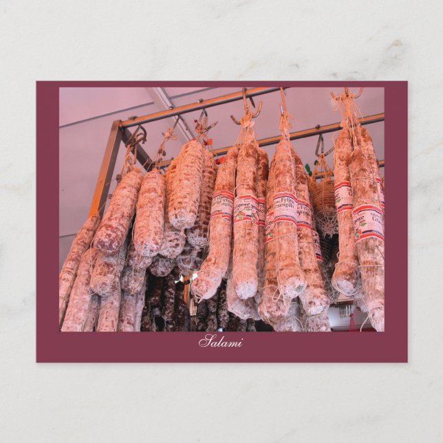 Italian Salami Postcard (Front)