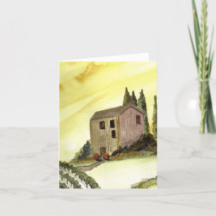 Italian Scene Thank You Card