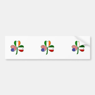 Italian Shamrock Bumper Sticker