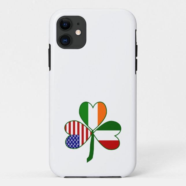 Italian Shamrock Case-Mate iPhone Case (Back)