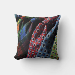 Italian Silk Neckties Throw Pillow