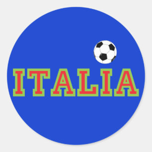 Italian Soccer Classic Round Sticker