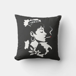 Italian Soul: Minimalist Rome Colosseum & Italy Ma Throw Pillow