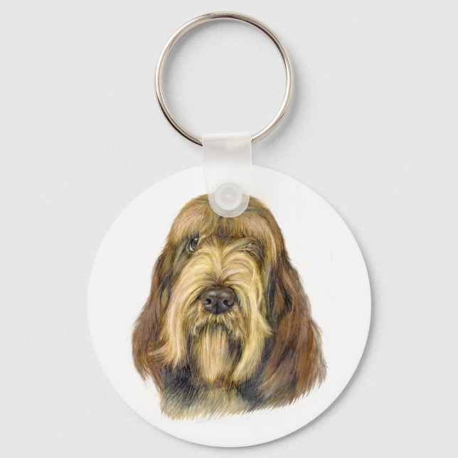 Italian Spinone keyring (Front)