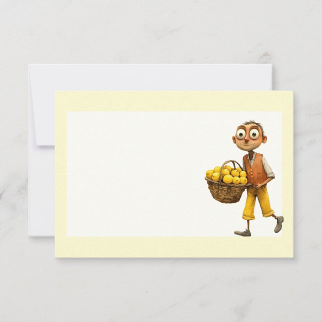 Italian Spring Clipart Card (Front)