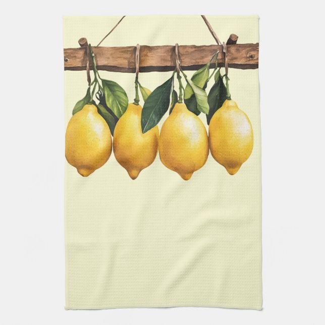Italian Spring Clipart Kitchen Towel (Vertical)
