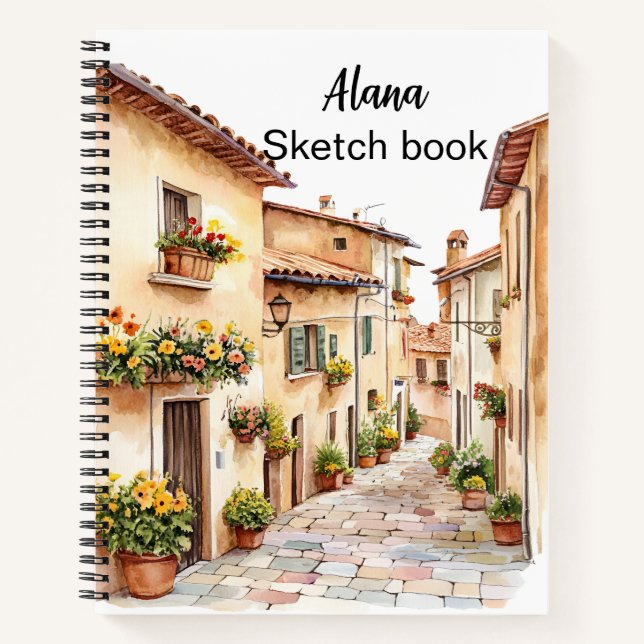 Italian Spring Clipart Notebook (Front)