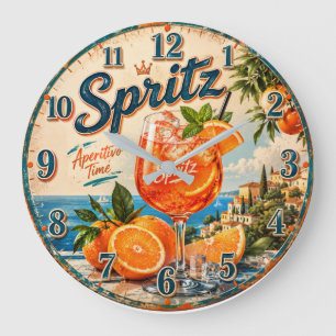 Italian Spritz  Large Clock