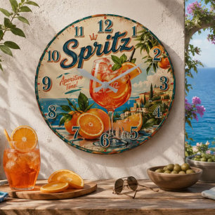Italian Spritz Large Clock