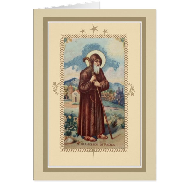 Italian St. Francesco Di Paola Religious (Front)