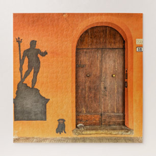 Italian Street Art Door Jigsaw Puzzle
