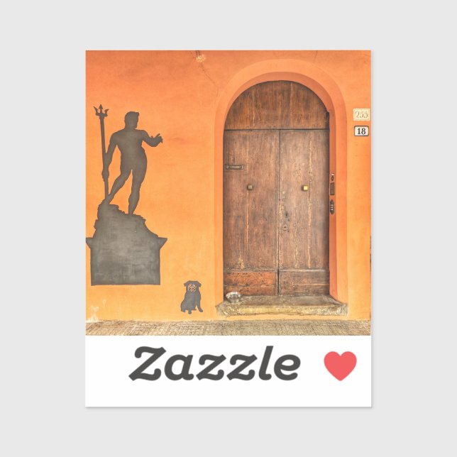 Italian Street Art Door Sticker (Sheet)