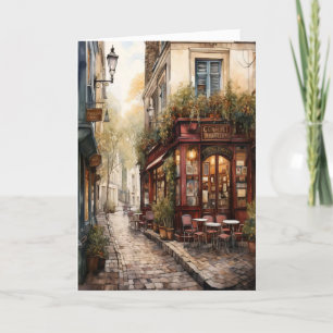 Italian Street Plain Greeting Card