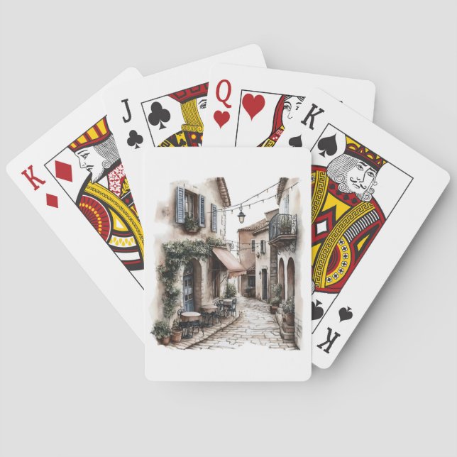 Italian Street Playing Cards (Back)
