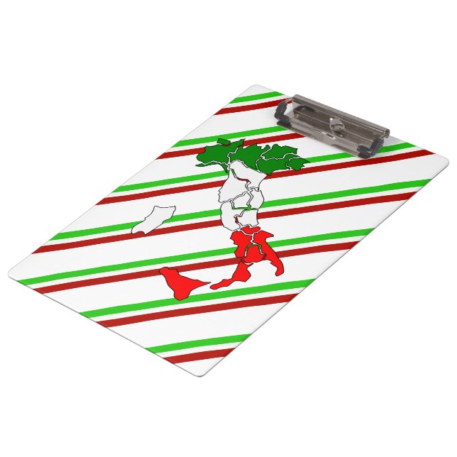 Italian stripes flag clipboard (Angled)