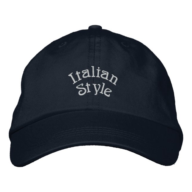 Italian Style Embroidered Hat (Front)
