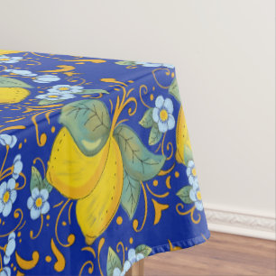 Italian style lemons tablecloth