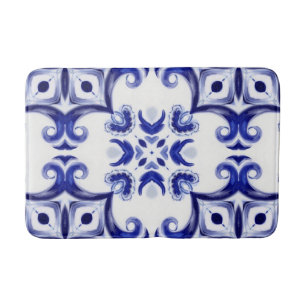 Italian style,majolica,tiles,Bath Mat