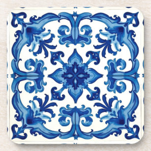 Italian style,Mediterranean,mosaic,blue, Coaster