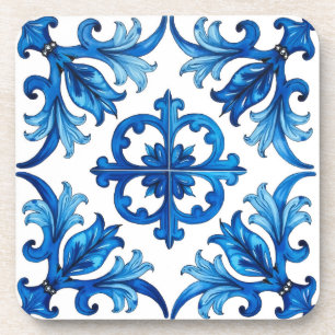 Italian style,Mediterranean,mosaic,blue, Coaster