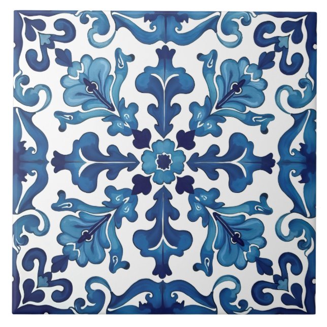Italian style,Mediterranean,mosaic,blue, Tile (Front)